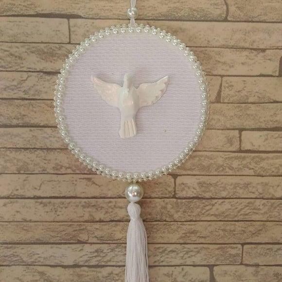Pingente Mandala Divino Espírito Santo 10cm Personalizado
