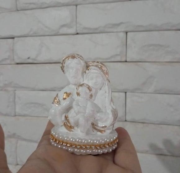 Busto Sagrada Familia 7cm Provençal Lembrancinha