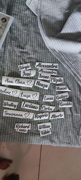 35 Adesivos Nome Personalizado Vinil 2cm