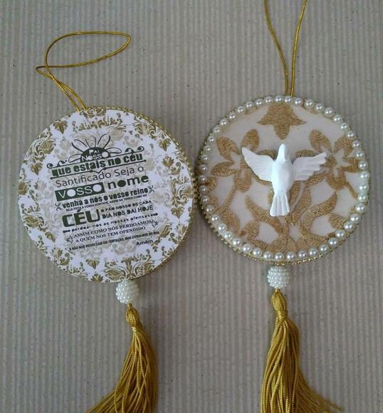 Pingente Mandala 10cm Divino Espírito Santo