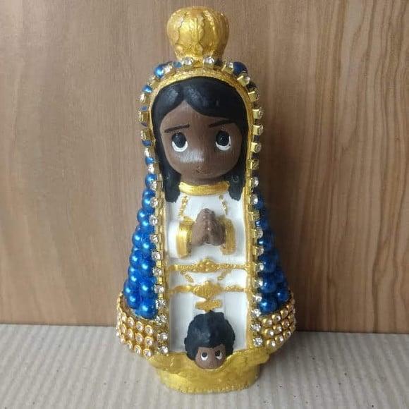 Imagem N. Senhora Aparecida Baby 12cm com Pérolas