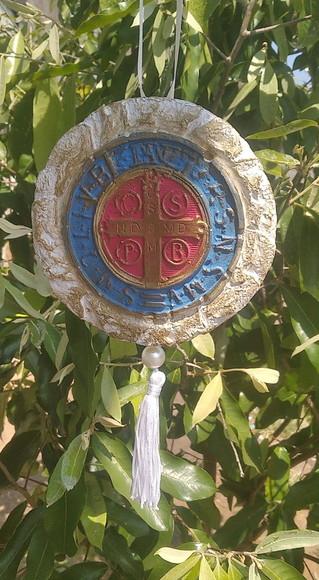 Pingente Mandala Medalha São Bento