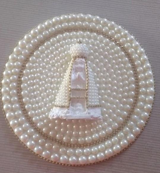 Mandala Divino Nossa Senhora Aparecida 25CM com pérolas