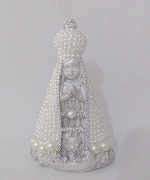 Nossa Sra Aparecida Baby 15cm c/ Pérolas