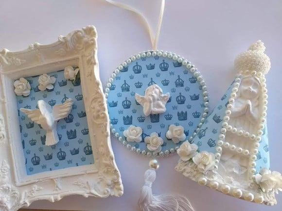 Kit Presente Nossa Senhora baby e Divino Espírito Santo