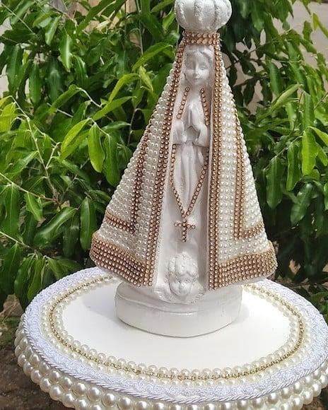Nossa Senhora Aparecida 27cm com Pérolas