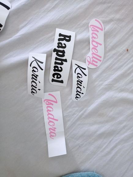 Adesivo Nome Personalizado Vinil 3cm