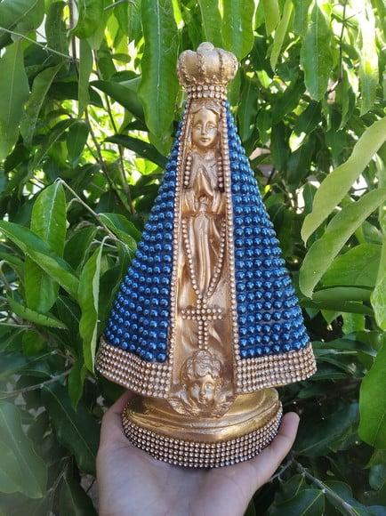Imagem de N. Senhora Aparecida 27cm com Pérolas