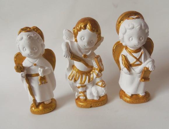 Trio de Arcanjos Baby 9cm