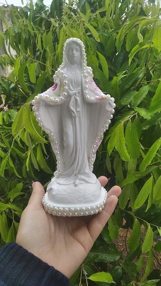 Nossa Senhora das Graças 20cm Manto tecido