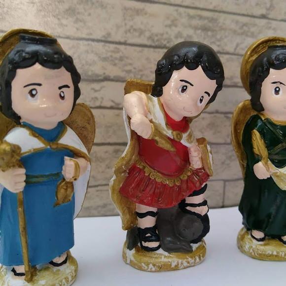Trio de Arcanjos Baby 9cm