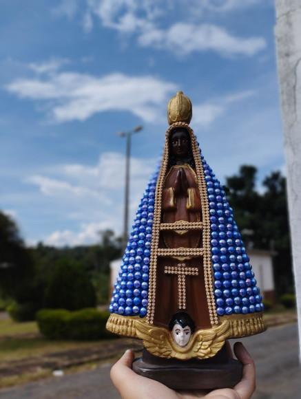 Nossa Senhora Aparecida 30cm com Pérolas