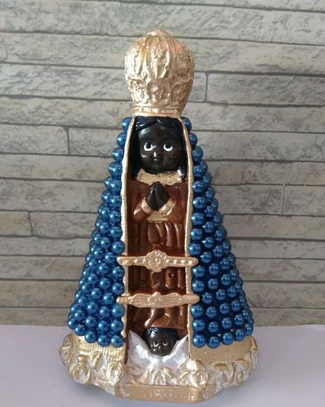 Nossa Sra Aparecida Baby 20cm c/ Pérolas