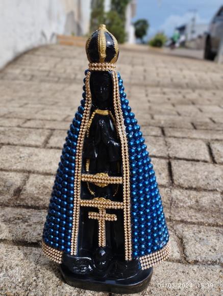 Nossa Senhora Aparecida 30cm com Pérolas