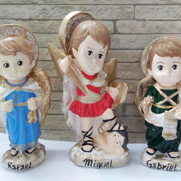 Trio de Arcanjos Baby 15cm