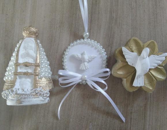 Kit Nossa Sra Aparecida Baby + Mandala Divino + Ímã Divino