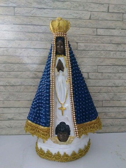 Nossa Senhora Aparecida 27cm com Pérolas
