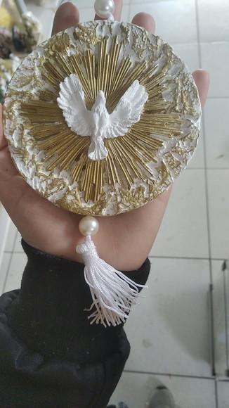 Kit 20 Pingente Mandala Divino Espírito Santo 10cm