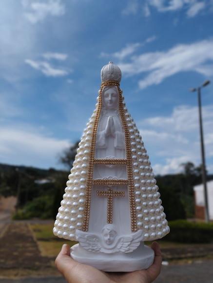 Nossa Senhora Aparecida 30cm com Pérolas