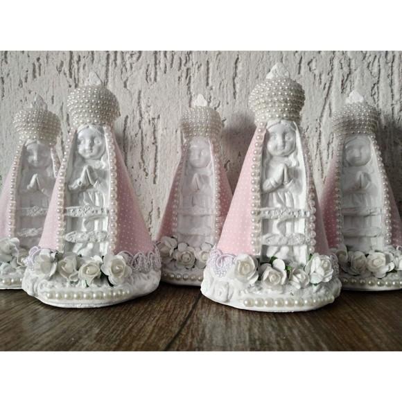 Kit 15 N Sra Aparecida Baby 15cm + 15 Livrinhos + Tercinho