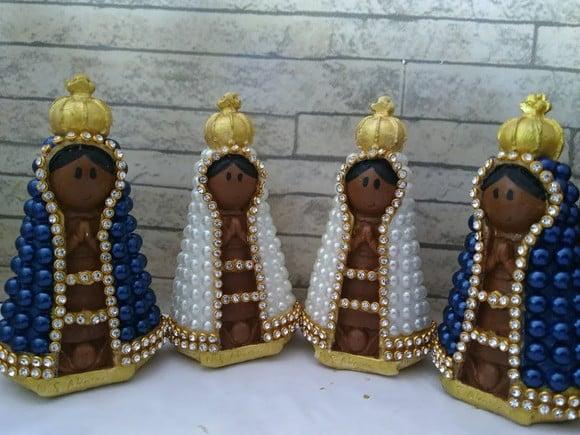Nossa Senhora Aparecida Baby Pérolas 9cm