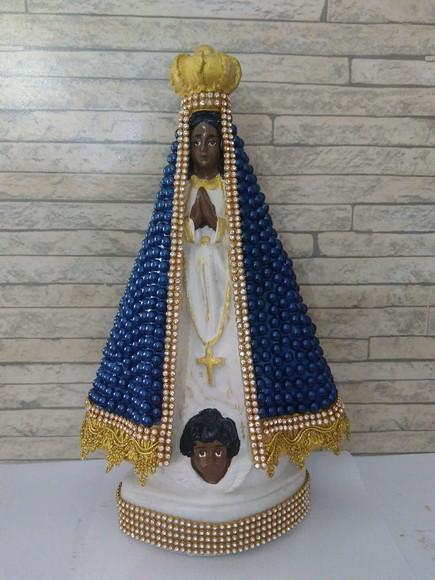 Nossa Senhora Aparecida 27cm com Pérolas