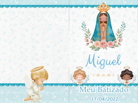 Kit 30 Livrinho de Orações Personalizado Batizado+ Tercinho