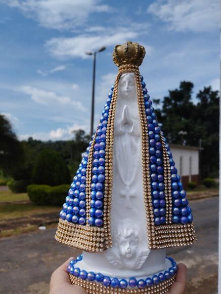 Nossa Senhora Aparecida 27cm com Pérolas