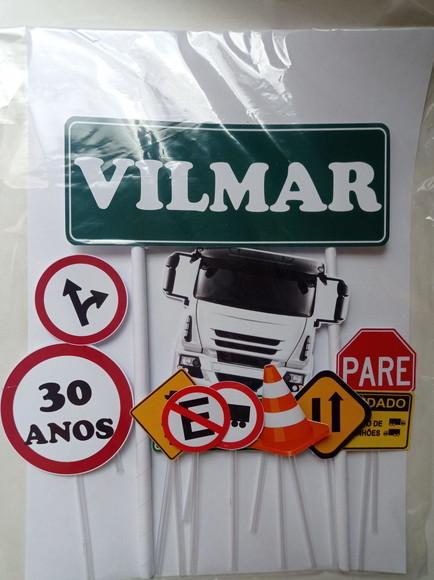 Topo de Bolo Personalizado Vários Temas