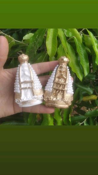 Nossa Sra Aparecida Baby 8.5cm com Perolas