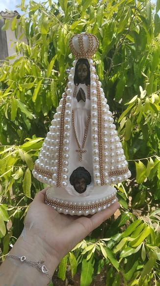 Nossa Senhora Aparecida 27cm com Pérolas