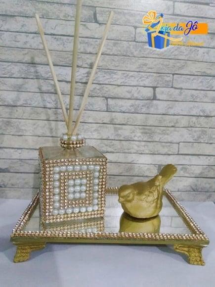 Kit 25 Bandejas Espelhadas 10cm x 15cm