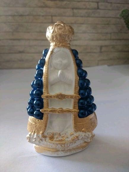 Nossa Sra Aparecida Baby 8.5cm com perolas