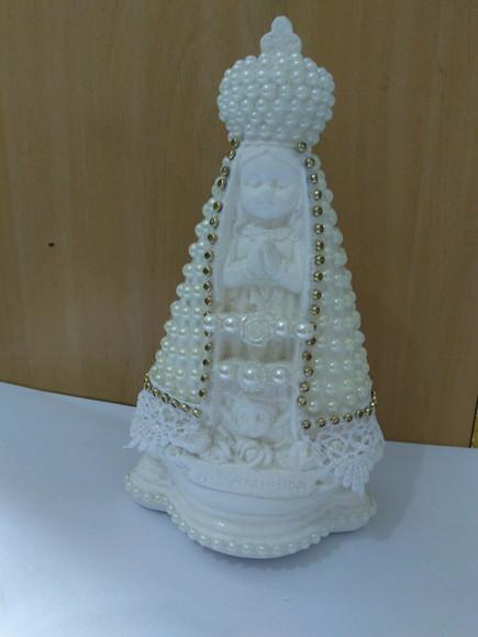 Nossa Sra Aparecida Baby 16cm c/ Pérolas
