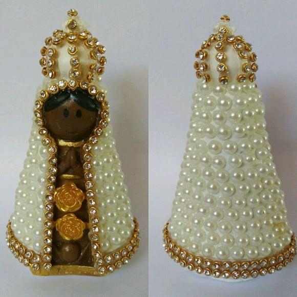 Nossa Senhora Aparecida Baby Pérolas 9cm