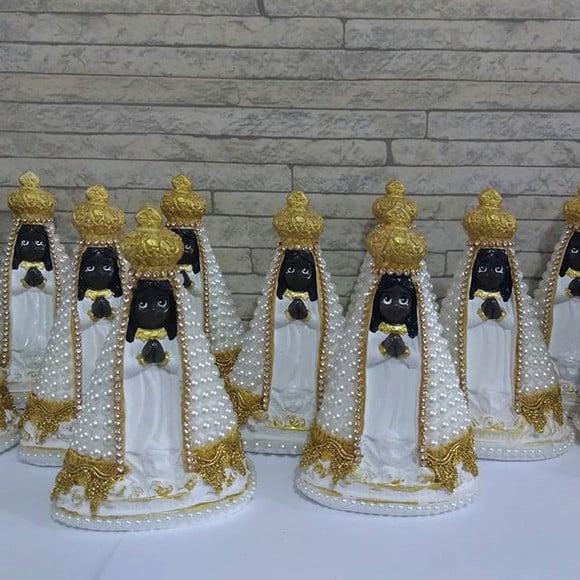 Kit com 16 N. Sra. Aparecida com Pérolas