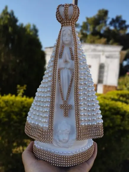 Nossa Senhora Aparecida 27cm com Pérolas