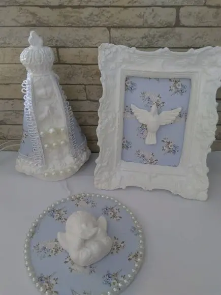 Kit Presente Nossa Senhora baby e Divino Espírito Santo