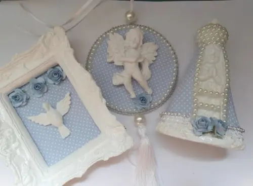 Kit Presente Nossa Senhora baby e Divino Espírito Santo