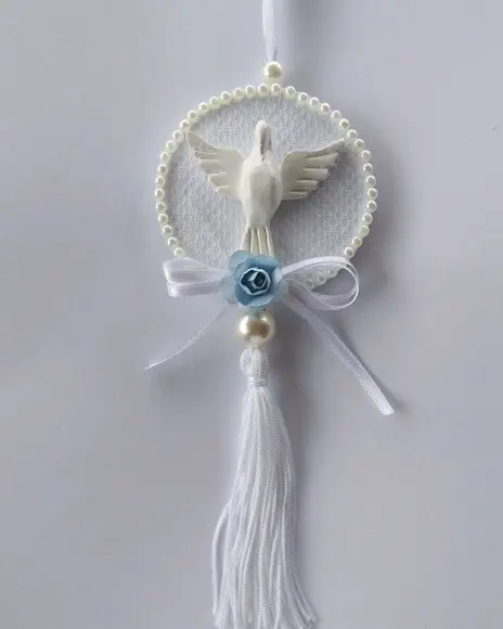 Pingente Mandala 7cm Divino Espírito Santo