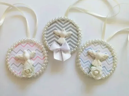 Pingente Mandala 5cm Divino Espírito Santo