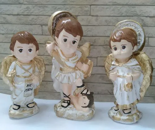 Trio de Arcanjos Baby 15cm