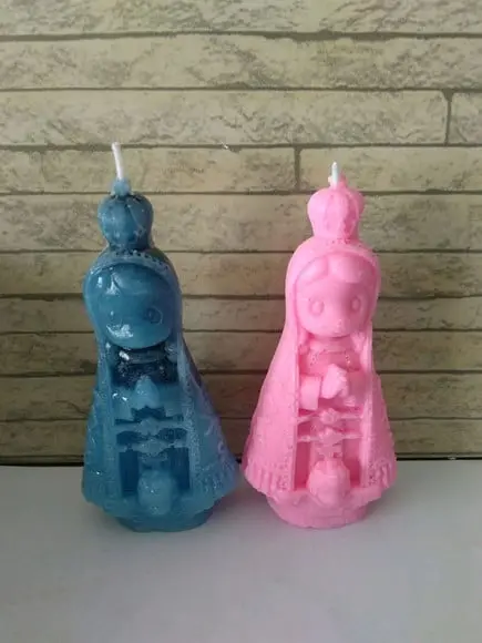 Vela Nossa Senhora Aparecida baby colorida