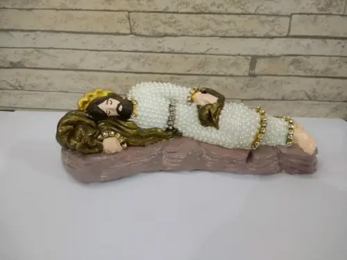 São José dormindo com Manto pérolas