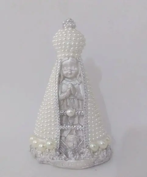 Nossa Sra Aparecida Baby 15cm c/ Pérolas