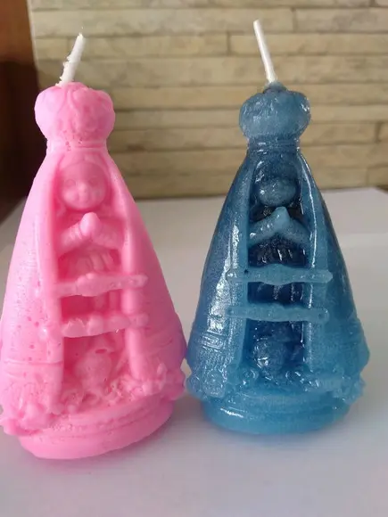 Vela Nossa Senhora Aparecida baby 8,5cm