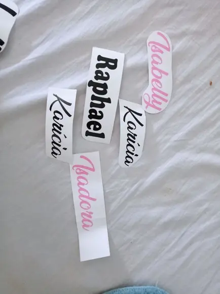Adesivo Nome Personalizado Vinil 3cm