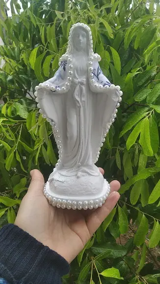Nossa Senhora das Graças 20cm Manto tecido