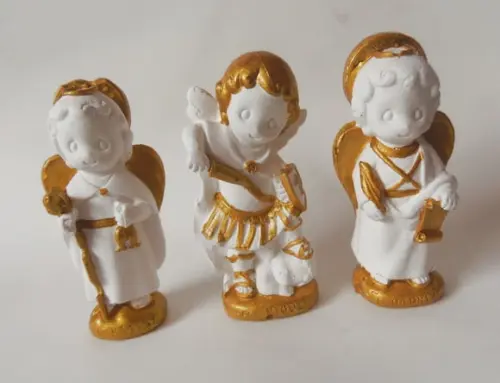 Trio de Arcanjos Baby 9cm