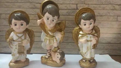 Trio de Arcanjos Baby 15cm